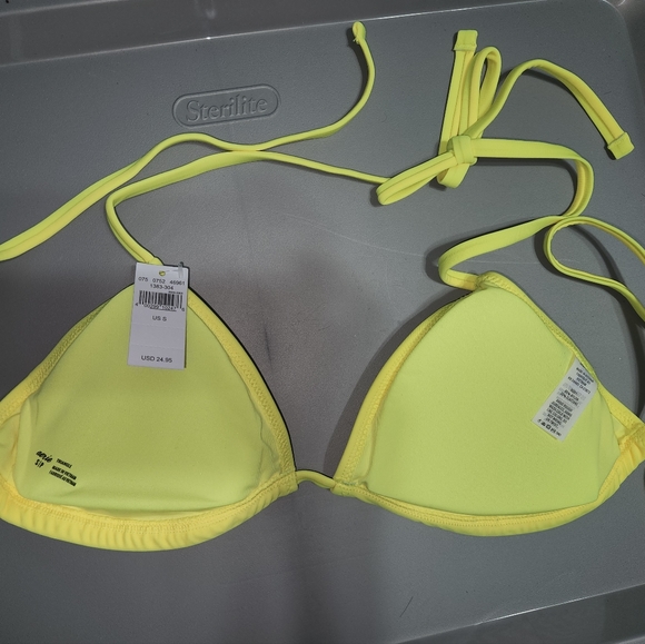 Aerie neon yellow bikini top - Picture 2 of 2